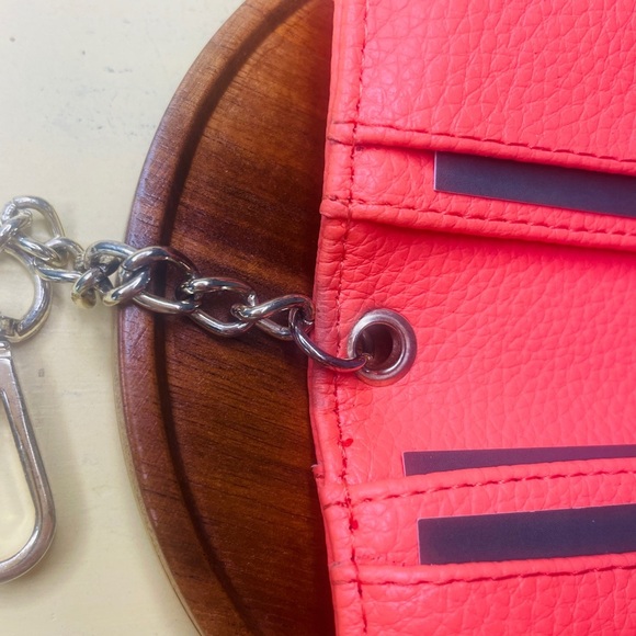 Orange Cardholder Keychain Wallet - Picture 9 of 12